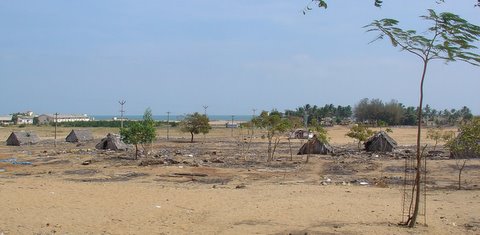 Village washed away by the tsunami in 2004